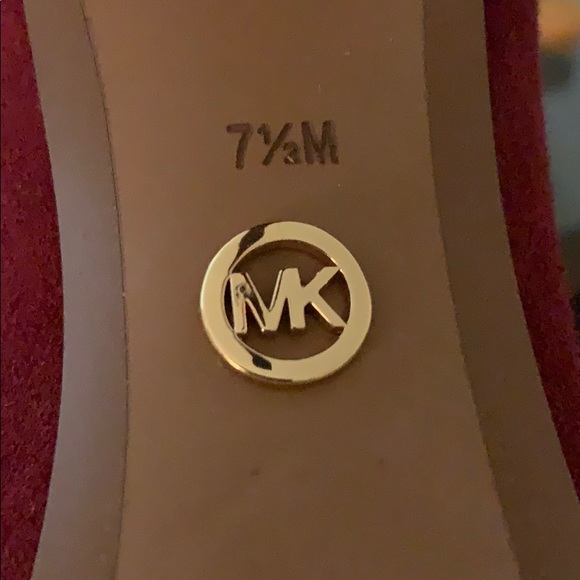Maroon Michael Kors Ankle Booties - Picture 7 of 8